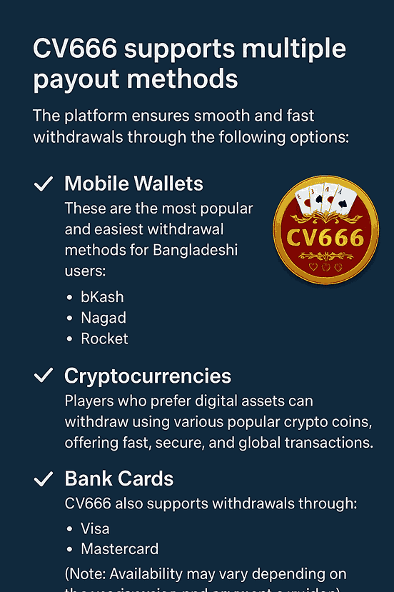 How to Withdraw from CV666 app